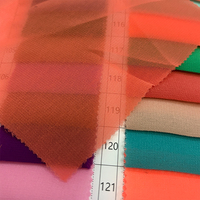 Tissu en Georgette de Haute Qualité 100% Polyester, Tulle Léger en Rouleau, Échantillons Gratuits, Tissu Mousseline pour Robe Femme