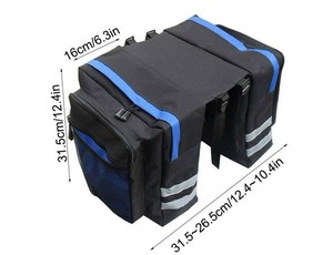 Bolsa de Bicicleta 100% Impermeable, Alforja para Bicicleta, Alforja Trasera para Ciclismo, Bolsa de Gran Capacidad para Bicicleta - Product Image 4