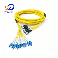 Cordon de brassage optique intérieur 12 fibres monomodes SM G.652D G.657A1 G.657A2 sélectionnable LC SC ST FC, pigtail de fibre optique à dérivation