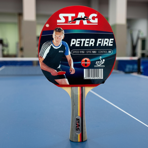 Hot Selling TT Racket High Quality Customizable for Training and Entertainment Peter Fire <b>Table</b> Tennis Racquet with Wooden Case - Product Image 1