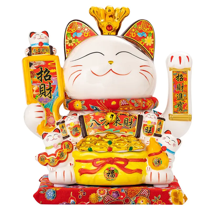 2024 Lucky Cat Waving Lucky Cat Japan Lucky Waving Cat for Wholesale