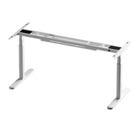 Cadre de table élévatrice électrique à double moteur, réglable en hauteur, avec structure en acier pour bureau commercial ou poste de travail informatique