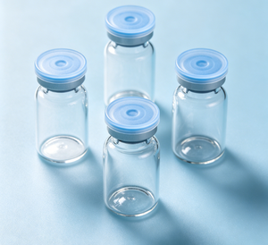 Flacons d'échantillons en verre transparent 3ml 5ml 10ml en gros, bouteilles de stockage vides en verre avec bouchons à sertir en aluminium bleu à capuchon rabattable - Product Image 4