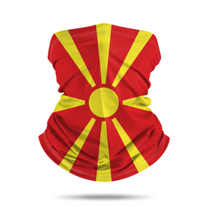 <span class=keywords><strong>Cache</strong></span>-<span class=keywords><strong>cou</strong></span> tubulaire personnalisé de haute qualité avec motif drapeau de la Macédoine du Nord pour le sport, le cyclisme et les accessoires quotidiens – Vente en gros - Product Image 1
