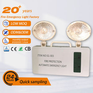 Tuoming 2X0.5W High Brightness Fire LED Emergency <b>Lights</b> Rechargeable Battery with 2 Hours Backup IP20 Rated Indoor Use - Product Image 1