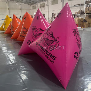 Pelampung Balap Tiup Berlogo Khusus, Tahan Udara, Mengapung di Air, untuk Acara Maraton dan Regatta - Product Image 5