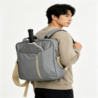 Sac de transport unisexe personnalisé pour raquettes de pickleball, en nylon, 30-40L, étanche, avec bandoulière réglable, rangement portable pour l'entraînement sportif