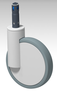 8-Zoll-medizinisches Rad für Kranken tragen 200x32mm Tpe/pp Graue Trage Medizinische Lenkräder mit Kugellager für Kranken häuser - Product Image 3