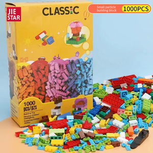 Jiestar Đồ Chơi 1000 Pcs Stem Giáo Dục Số Lượng Lớn Xây Dựng Nhỏ Gạch Cổ Điển Xây Dựng Sáng Tạo Khối Tương Thích Với Tất Cả Các Thương Hiệu Lớn - Product Image 6