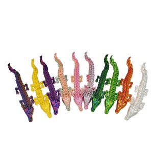 Juguete de Dragón Articulado Impreso en <span class=keywords><strong>3D</strong></span>, Articulaciones Móviles, Figura Flexible, Alas Posables, Tamaño de Bolsillo, PLA, 1 Pieza MOQ, Sin Herramientas - Product Image 2