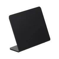 Étiquette de rayonnage effaçable Huasso Xiao Hei Ban, modèle prêt à l'emploi, silencieuse, en forme de L, 127*100mm, qualité alimentaire, sans BPA