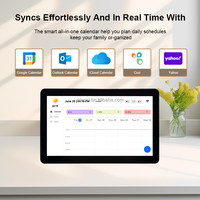 Synchronisation automatique Google multi-calendriers affichage intelligent 15.6 ''IPS Android WiFi écran tactile calendriers numériques