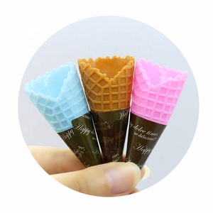 Decorazione a cono gelato Cabochon Base artigianato abbellimenti alimentari in miniatura casa delle bambole Icecream cono in resina modello 3D - Product Image 5
