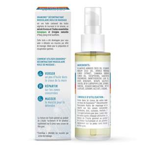 Aceite de Masaje de Árnica Granions Relajante Muscular - 100 ml, Fórmula 100% Natural para Aliviar el Dolor Muscular - Product Image 2