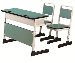 Lớp học hiện đại có thể điều chỉnh chiều cao Ergonomic đôi chỗ ngồi học sinh nghiên cứu đọc sách đào tạo đồ nội thất trung học bàn ghế đặt - Product Image 1