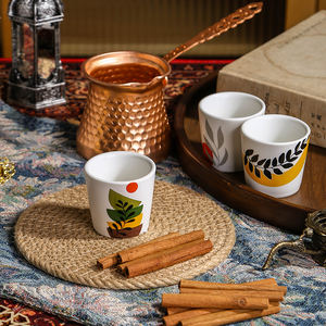 Logo personalizzato auridi giornata nazionale Arabia Souvenir 60ml ceramica tazze <span class=keywords><strong>da</strong></span> tè tazza di <span class=keywords><strong>caffè</strong></span> con Design speciale - Product Image 6