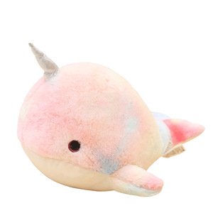 Arcobaleno narvalo giocattoli di peluche animali marini gettare cuscini pesci balena bambole di animali imbottite letto grande giocattolo per dormire acquario regalo - Product Image 6