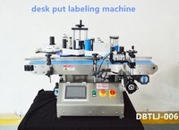 Etiqueteuse de petit bureau à moteur PLC électrique personnalisée neuve pour les bouteilles métalliques d'emballage de pâte en rouleau de boissons chimiques utilisées