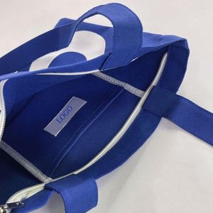 Sac fourre-tout en toile minimaliste avec imprimé lettres, 34,5x27,5 cm, avec fermeture éclair, sacs à bandoulière multi-poches pour femmes - Product Image 5