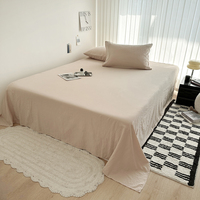 Ensemble de literie en coton lavé, housse de couette solide, ensembles de housse de couette Super doux, vente en gros