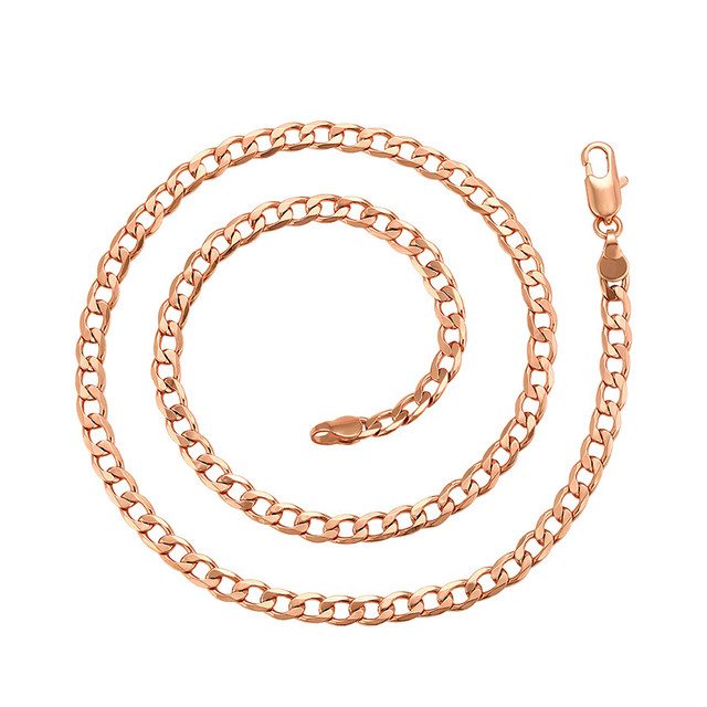 A00724533 Xuping Jewelry Rose Gold Neutral Joker Cool Fashion Environmental protection Copper Chain Necklace