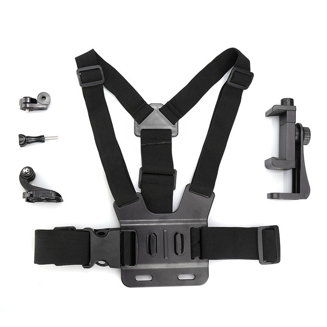 Customized Cell Phone Clip Chest Harness Strap Running Vest Adjustable Mobile Phone Mount Action Camera Holder