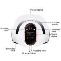 Sèche-ongles professionnel UV LED 168W, lampe UV portable à séchage rapide pour la maison et le salon, avec capteur automatique et poignée