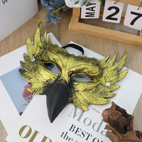 Masques en mousse PU d'animal aigle, accessoires de costume pour fête de carnaval d'Halloween, performance de bal