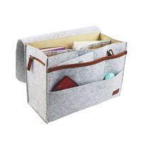 Organisateur de repose-bras de canapé pliable en feutre, rangement pour télécommande
