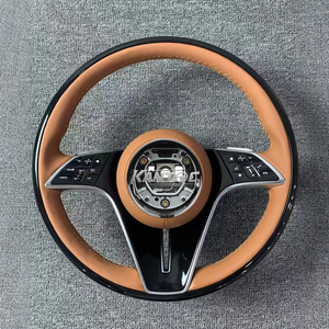อัพเกรดพวงมาลัยหุ้มหนังสีน้ำตาลสำหรับ Mercedes Benz W204 W205 W211 W212 W213 W176 W221 W166 W167 X166 <span class=keywords><strong>GLE</strong></span> 53 63 AMG - Product Image 2
