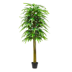 150 <b>Artificial</b> Silk Cloth Leaves Simulated Plant Furniture Garden Decorations With Real Poles for Sale - Product Image 1