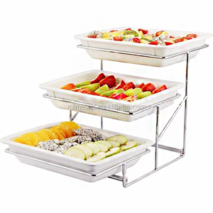 3 Tier Metal Food Serving <strong>Stand</strong> <strong>Plate</strong> Rack Cake <strong>Stand</strong> Afternoon Tea <strong>Stand</strong> with Serving Platter Tray Display Racks for Biscuit - Product Image 5