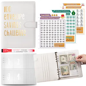 100 Envelope Savings Challenge/52 Week Savings Challenge Targeting Money Saving Planners With 3 Trackers