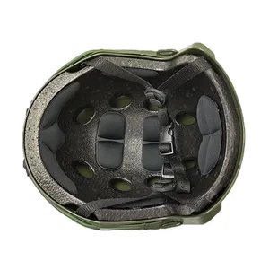 Capacete Tático Rápido, Capacete Leve com Suporte NVG Lateral, Capacete Ajustável para Paintball, Caça ao Ar Livre, Plástico ABS - Product Image 4