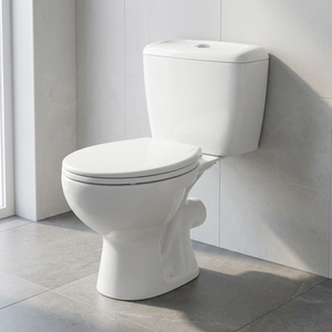 Inodoro de Dos Piezas de Diseño Parma de Estilo Europeo Moderno, Inodoro de Piso con Cisterna Integrada - Product Image 6