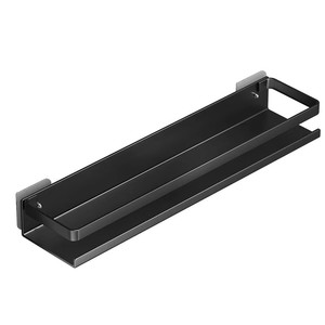 Organisateur de salle de bain moderne à fixer au mur, adhésif, noir, étagère de douche en métal <span class=keywords><strong>sans</strong></span> perçage, design carré - Product Image 4
