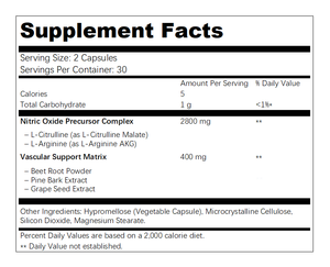 Capsules de soutien à l'oxyde nitrique à base de plantes pour adultes OEM/ODM - Extrait naturel de racine de betterave et de pépins de raisin, 60 capsules pour la santé vasculaire - Product Image 5