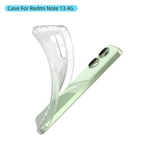 Airbag antiarañazos a prueba de golpes cristal transparente TPU armadura funda de teléfono para Redmi Note 14 14s 13 Pro 13R 13C 4G contraportada - Product Image 3