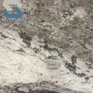 磨かれた白い花崗岩モナリザ花崗岩スラブカウンタートップ