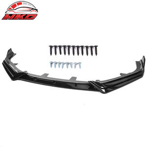 Front Bumper Lip For Honda Accord 2021-2022 IKON V1 Style 3PC Spoiler PP Gloss Black Diffuser Chin Guard Protector - Product Image 5