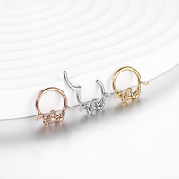 Acier chirurgical 316L Segment articulé cerceau serpent nez Septum anneau Clicker Tragus Helix articulé oreille Piercing boucles d'oreilles bijoux
