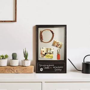 Boîte de rangement commémorative transfrontalière en bois <span class=keywords><strong>pour</strong></span> animaux de compagnie, urne funéraire design <span class=keywords><strong>cercueil</strong></span> <span class=keywords><strong>pour</strong></span> conserver la laisse, les jouets et les cendres de chat ou de chien - Product Image 4