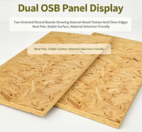 Panneau OSB en peuplier, qualité E0, pour rénovation intérieure, présentoirs de magasin et panneaux de fond