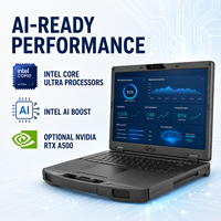 Nueva Laptop Robusta Profesional Getac S510, Intel Core Ultra, Pantalla FHD de 15.6 Pulgadas, Windows 11 Pro, 12 Núcleos, Garantía de 3 Años para la Industria Automotriz