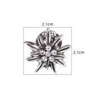 Accessoires médiévaux et de la Renaissance, Broche épinglée Edelweiss pour l'Oktoberfest et les festivals bavarois