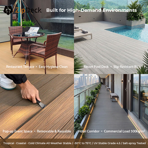 Solución Personalizada Mexytech, Precio de Fábrica, Innovador Sistema de Bloqueo, Suelo de WPC ZipDeck Sólido para Espacios de Ocio Multifuncionales al Aire Libre - Product Image 4