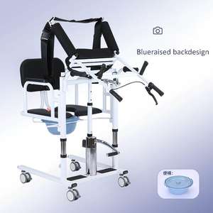 Многофункциональный гидравлический подъемный вспомогательный передающий стул для ухода за престарелыми движущийся аппарат бытовой паралич ходунки роллер - Product Image 5