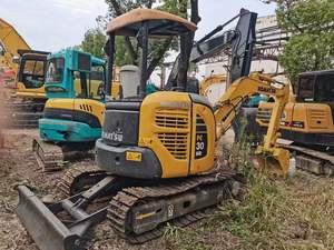 รถขุดขนาดเล็ก Komatsu PC30 มือสองจากญี่ปุ่น น้ำหนัก 3 ตัน แบบตีนตะขาบ บูมหมุนได้ เครื่องยนต์ Komatsu ปั๊มไฮดรอลิก KYB - Product Image 2