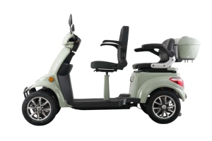 รถสกู๊ตเตอร์ไฟฟ้าสี่ล้อสำหรับผู้สูงอายุแบบมีเบรก  สามารถดัดแปลงเป็นรถครอบครัวได้  ผู้ผลิตเพื่อการค้าต่างประเทศ - Product Image 3