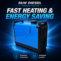 Nuevo Calentador de Estacionamiento Diésel de 5KW 12V 24V, Calentador de Aire Todo en Uno con Control Remoto LCD para Camiones, Autocaravanas, Autobuses, Coches, Barcos y Furgonetas